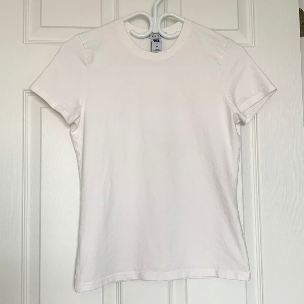 GAP T-Shirt Short sleeve White M Cotton